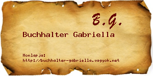 Buchhalter Gabriella névjegykártya